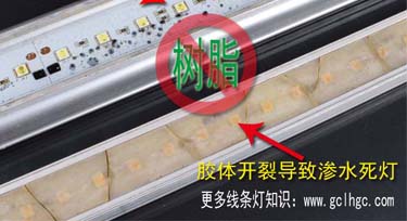 你知道用樹(shù)脂灌封LED線條燈的后果嗎?