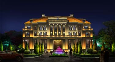 別墅亮化 LED投光燈給您亮出宮殿般的家