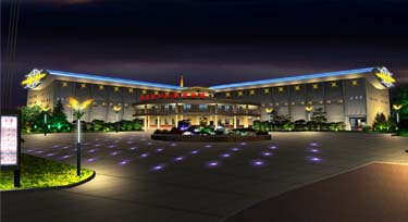 地質(zhì)資料館線條燈亮化工程 簡單而又莊嚴(yán)