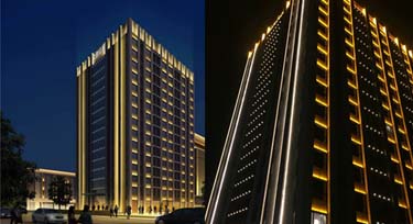 恭賀贛州徐總順利完成洗墻燈安裝并正式亮燈！