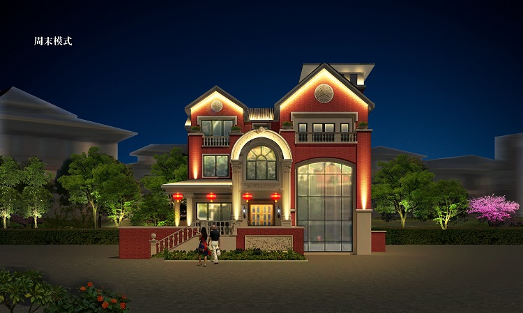 周末模式別墅亮化 周末模式別墅亮化